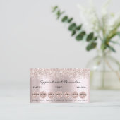 Erinnerung-Karten für die Ernennung Makeup Lash Br Visitenkarte (Stehend Vorderseite)