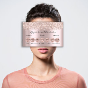 Erinnerung-Karten für die Ernennung Makeup Lash Br Visitenkarte