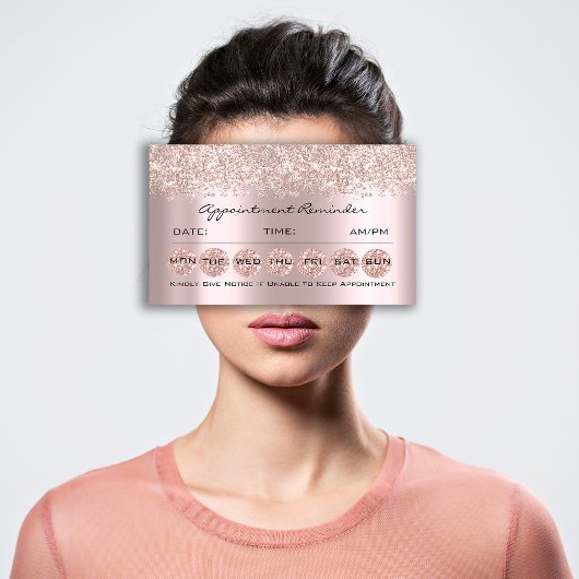 Erinnerung-Karten für die Ernennung Makeup Lash Br Visitenkarte