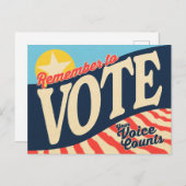 Erinnerung Karten wählen - Ihre Stimme zählt! (Vorne/Hinten)