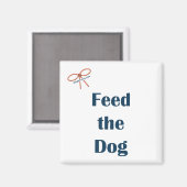 Erinnerung-Magnet für Hunde gefüttert Magnet (Vorderseite/Rückseite)