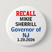 Erinnerung Mikie Sherrill New Jersey Gouverneur Button (Vorderseite)