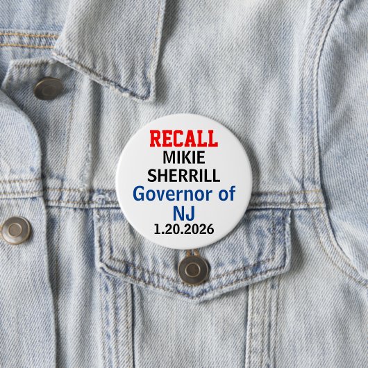Erinnerung Mikie Sherrill New Jersey Gouverneur Button (Beispiel)