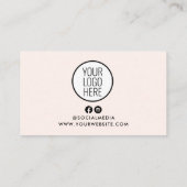 Erinnerung mit Logo Visitenkarte (Rückseite)