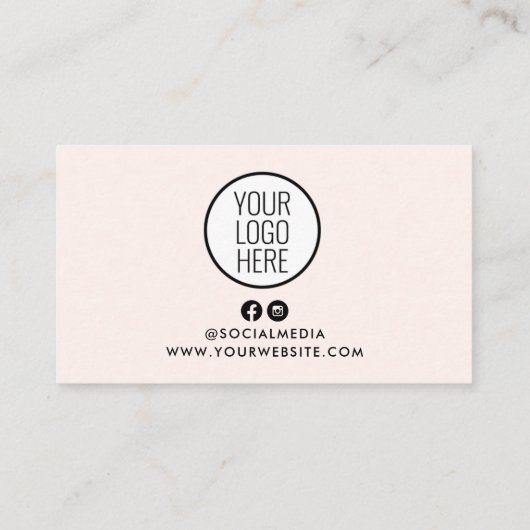 Erinnerung mit Logo Visitenkarte (Rückseite)