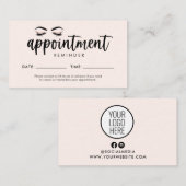 Erinnerung mit Logo Visitenkarte (Vorne/Hinten)