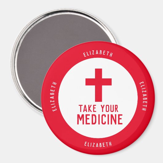 Erinnerung mit Name Magnet (Vorderseite/Rückseite)