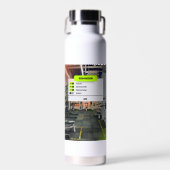 Erinnerung Motivation Square Wasserflasche Trinkflasche (Vorne)