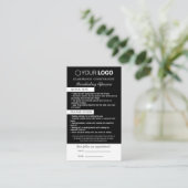 Erinnerung nach der Pflege und Ernennung Visitenkarte (Stehend Vorderseite)