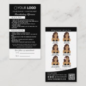 Erinnerung nach der Pflege und Ernennung Visitenkarte (Vorne/Hinten)