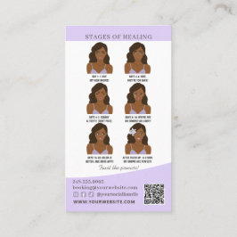 Erinnerung nach der Pflege und Ernennung Visitenkarte