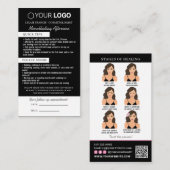 Erinnerung nach der Pflege und Ernennung Visitenkarte (Vorne/Hinten)