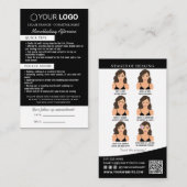 Erinnerung nach der Pflege und Ernennung Visitenkarte (Vorne/Hinten)