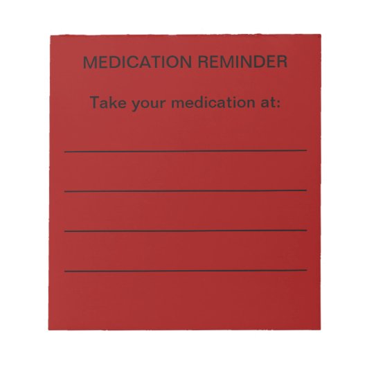 Erinnerung Notizblock (Vorderseite)