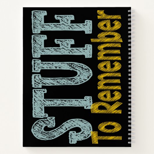 Erinnerung Notizblock (Rückseite)