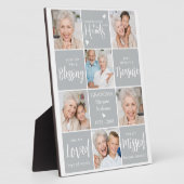 Erinnerung Personalisiert 6 Foto Collage Memorial Fotoplatte (Seite)