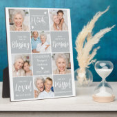 Erinnerung Personalisiert 6 Foto Collage Memorial Fotoplatte (Seite)