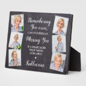 Erinnerung Personalisiert 6 Foto Collage Memorial Fotoplatte (Seite)