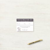 Erinnerung Pet grooming Ballonhund Post-it Klebezettel (Auf Schreibtisch)