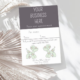 Erinnerung  Pet grooming Ballonhund Post-it Klebezettel