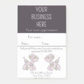 Erinnerung  Pet grooming Ballonhund Post-it Klebezettel (Vorderseite)