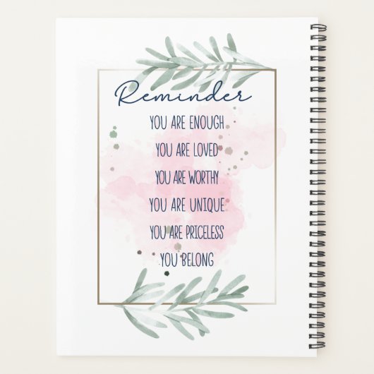 Erinnerung Planer (Rückseite)