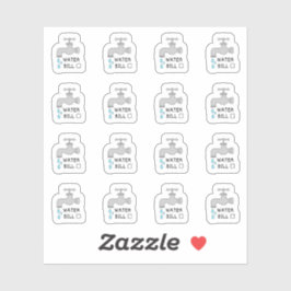 Erinnerung-Planer für das Wasser-Utility Aufkleber