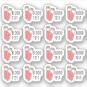 Erinnerung-Planer für den Bluttest am Arbeitsplatz Aufkleber (Vorderseite)