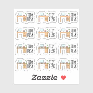 Erinnerung-Planer für die Reinigung am Schreibtisc Aufkleber