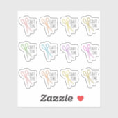 Erinnerung-Planer für Handschuhkreuzer der Handsch Aufkleber (Blatt)