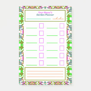 Erinnerung-Planerprogramm für Garden zu führen Post-it Klebezettel