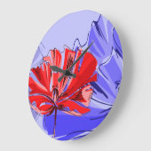 Erinnerung Poppy Große Wanduhr (Winkel)