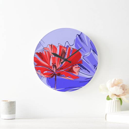 Erinnerung Poppy Große Wanduhr (Zuhause)