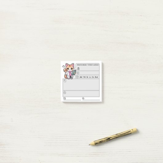 Erinnerung Post-it Klebezettel (Auf Schreibtisch)