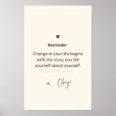 Erinnerung Poster (Vorne)