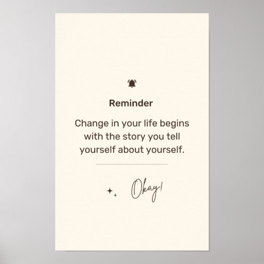 Erinnerung Poster (Vorne)