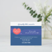 Erinnerung Postkarte (Stehend Vorderseite)