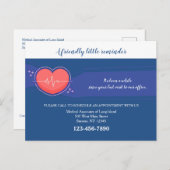 Erinnerung Postkarte (Vorne/Hinten)