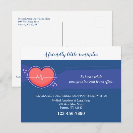 Erinnerung Postkarte (Vorne/Hinten)