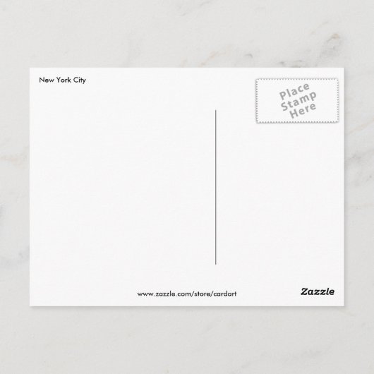 Erinnerung Postkarte (Rückseite)