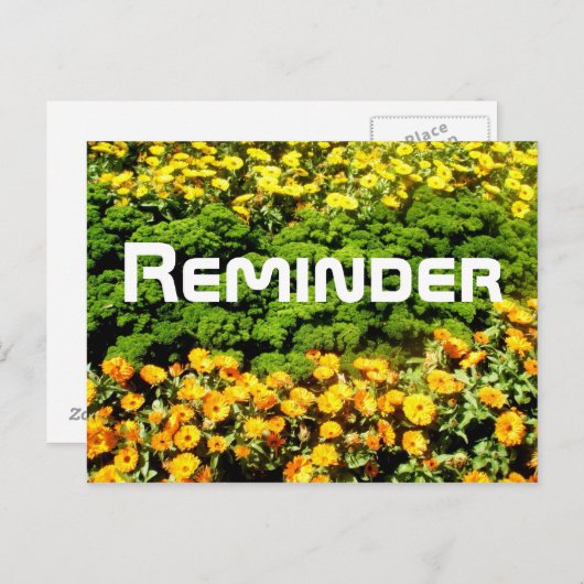 Erinnerung Postkarte (Vorne/Hinten)