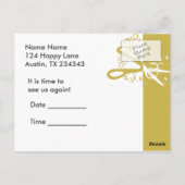 Erinnerung Postkarte (Rückseite)