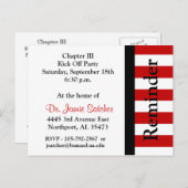 Erinnerung Postkarte2 Einladungspostkarte (Vorne/Hinten)