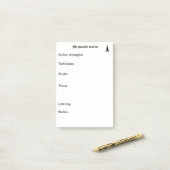 Erinnerung praktizieren post-it klebezettel (Auf Schreibtisch)