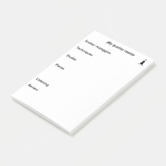 Erinnerung praktizieren post-it klebezettel (angewinkelt)