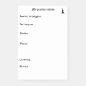 Erinnerung praktizieren post-it klebezettel (Vorderseite)