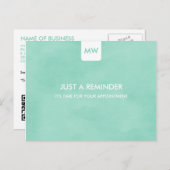 Erinnerung QR Code für einfache Mini-Chic-Ernennun Postkarte (Vorne/Hinten)