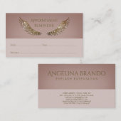 Erinnerung Rosa Grau Visitenkarte (Vorne/Hinten)