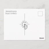 Erinnerung Royal Artillery Postcard Postkarte (Rückseite)