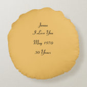 Erinnerung - rundes kissen (Rückseite)